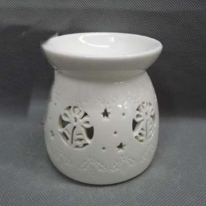 Aromalampa dekor zvonky porcelán bílá 9,9cm