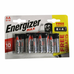 Baterie Energizer AA 8+4ks