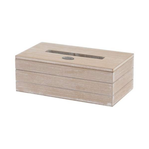 Box na papírové kapesníky dřevo hnědá 25cm