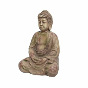Buddha sedící keramika měděná 30cm