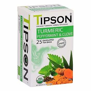 Čaj TIPSON Wellnes Turmericc Peppermint Clove 25X1,5g