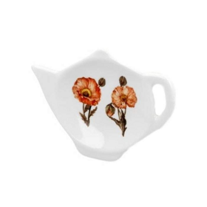 Čajníček porcelánový WILD POPPIES bílo-červený 12cm