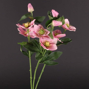 Čemeřice PRUMO umělá 3 květy 52cm růžová