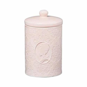 Dóza s víkem CACHEMIRE keramika růžová 15,5cm
