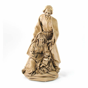 Figurka Svatá rodina keramika hnědá 41cm