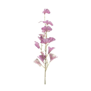 Ginkgo RUKA větev listy umělá růžovo-zlatá 83cm