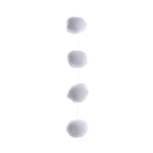 Girlanda pěnové kuličky bílá 180cm