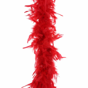 Girlanda péřové Boa červené 180cm