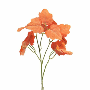 Heuchera listy umělá oranžová 65cm