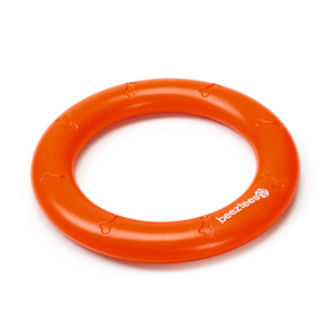 Hračka aportovací kruh pryžový oranžový 22cm