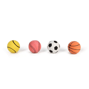 Hračka míč pískací gumový mix 6cm