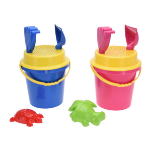 Hračky na písek kbelík a nářadí plast mix 5ks