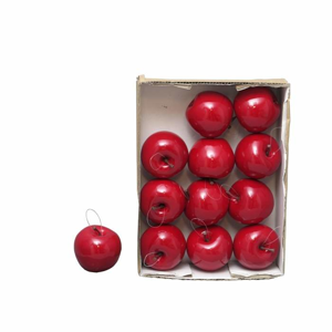 Jablko umělé lesklé červené 1ks