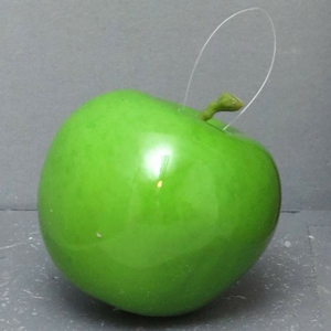 Jablko umělé lesklé zelené 6,5cm