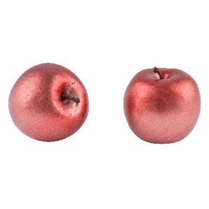 Jablko umělé růžová 7cm