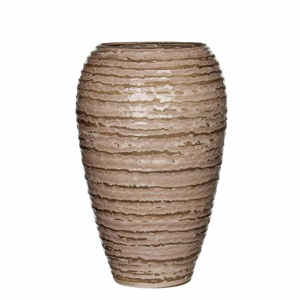 Keramická váza VESPER drápaná 24cm hnědá