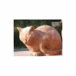 Kočka ležící Gatto Sdraiato keramika 25cm