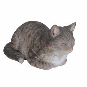Kočka ležící/snící polyresin mix