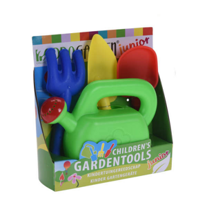Konev + zahradní nářadí dětské plast 4ks