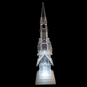 Kostel svíticí akrylový 44cm baterie