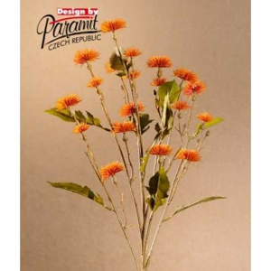 Květina SWEET DAISY trs umělá oranžová 72cm