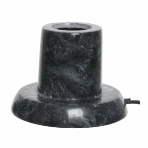 Lampa stolní mramorová bez stínidla 12cm mix barev černá