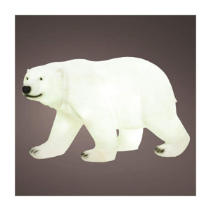 Lední medvěd venkovní 8LED st.bílá fiberglas 59cm
