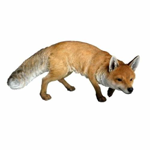 Liška plížící se polyresin hnědá 38cm