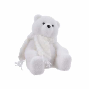 Medvěd lední sedící  pěnový 19cm