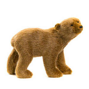 Medvěd plyš hnědý 17cm