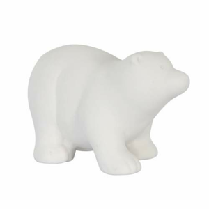 Medvěd porcelánový bílý 13cm