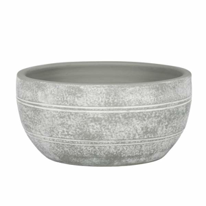 Miska GIRONA 1-03E keramika světle šedá 28cm