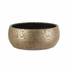 Miska kulatá CLEMENTE keramika zlatá 37cm