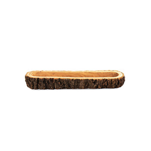 Miska oválná dřevěná s kůrou 47cm