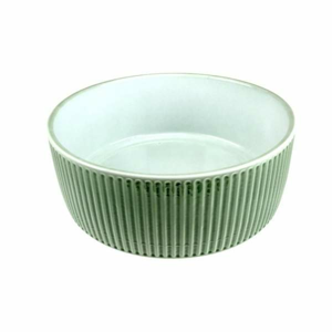 Miska/obal kulatá STRIPES keramika zelená 20cm