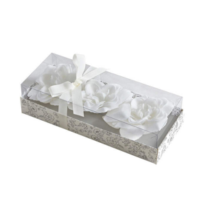 Mýdlo květ růže s vůní růži bílé 3ks