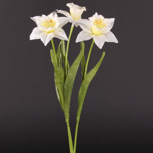 Narcis BERNEY umělý krémový 59cm