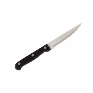 Nůž na steak 6ks černý s nýty