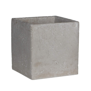 Obal hranatý cementový JIMMY šedý 13cm