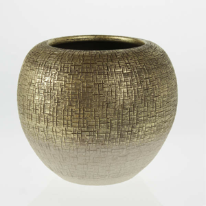 Obal koule YUNA keramika zlatá 38cm