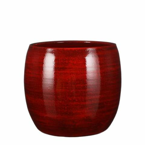 Obal kulatý LESTER keramika červený 28cm