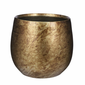 Obal kulatý OLIVER keramika zlatá 24cm