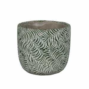 Obal kulatý ROTTERDAM 2-01A keramika zelená 10,5cm