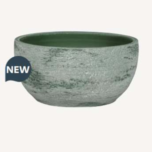 Obal nízký TONDELA keramika šedo-zelená 19x9cm
