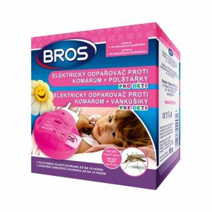 Odpařovač el.na komáry dětský BROS + 10 polštářků