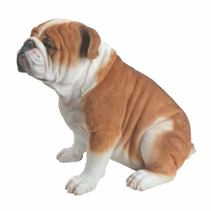 Pes buldok sedící polyresin