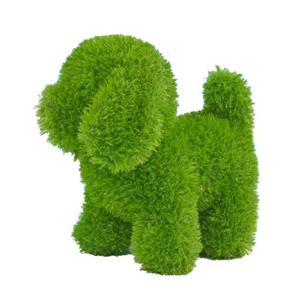 Pes stojící z umělého trávníku (polyesteru) zelený 35cm
