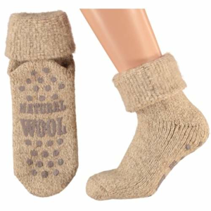 Ponožky dámské vel.39-42 vlna béžová