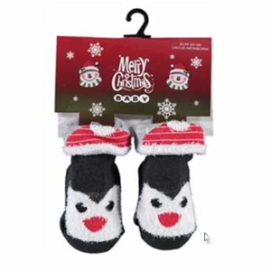 Ponožky dětské tučňák  0-1 měsíc