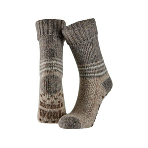 Ponožky pánské hnědé vel.39-42 vlna